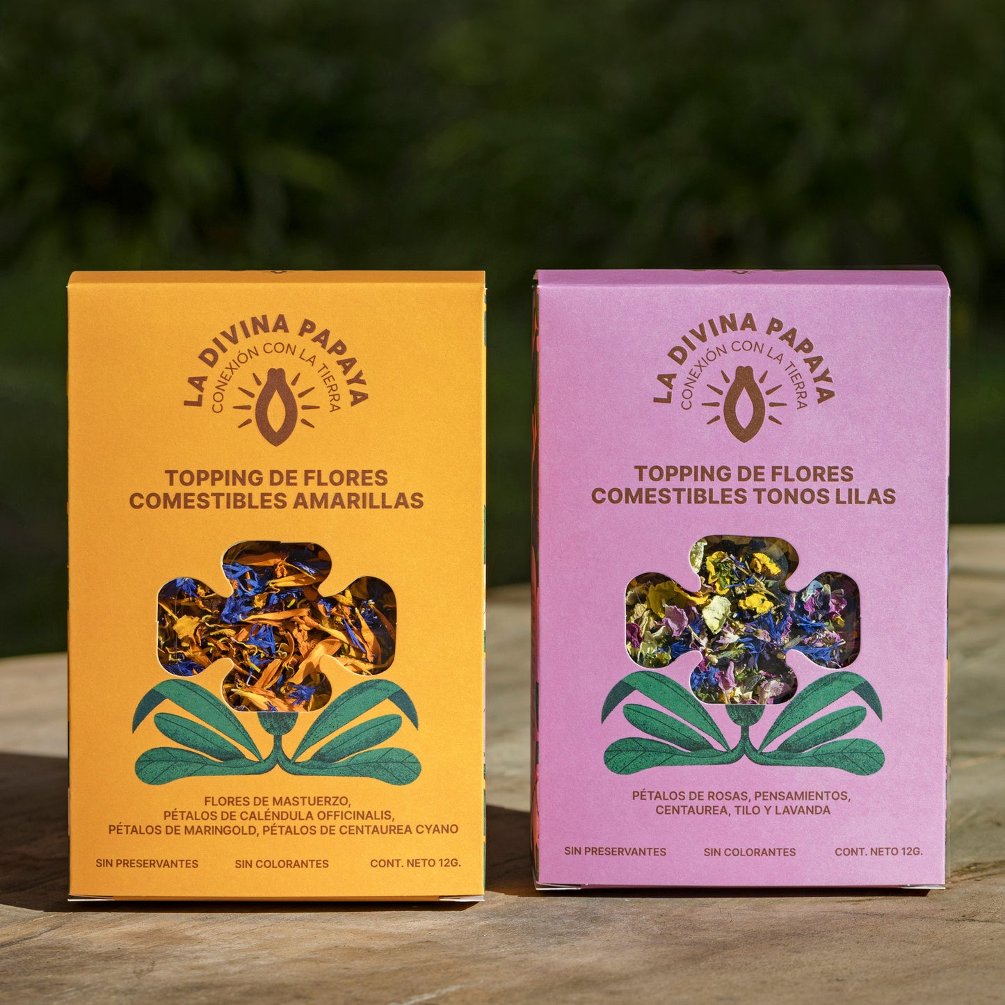 Topping de Flores comestibles, La Divina Papaya, 12g