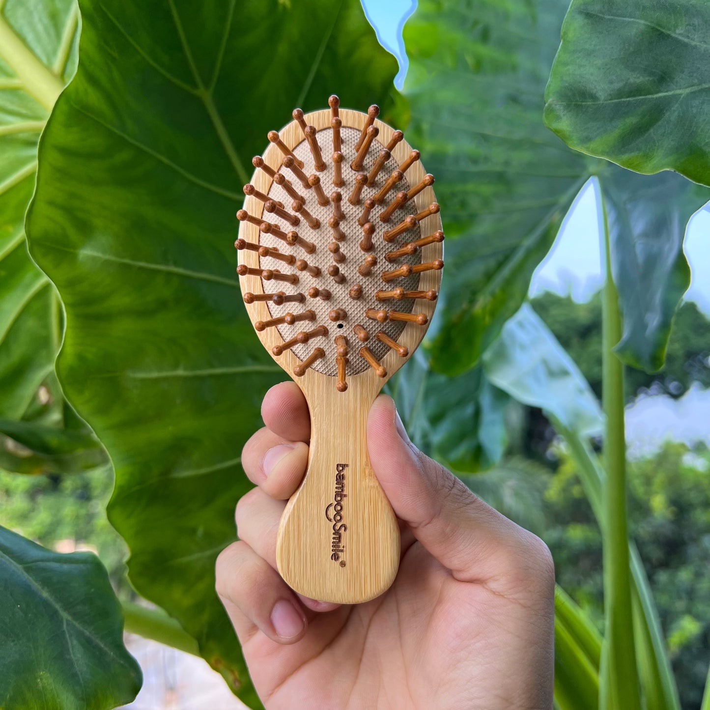 Cepillo para cabello de Bambú -grande y pequeño-, Bamboosmile