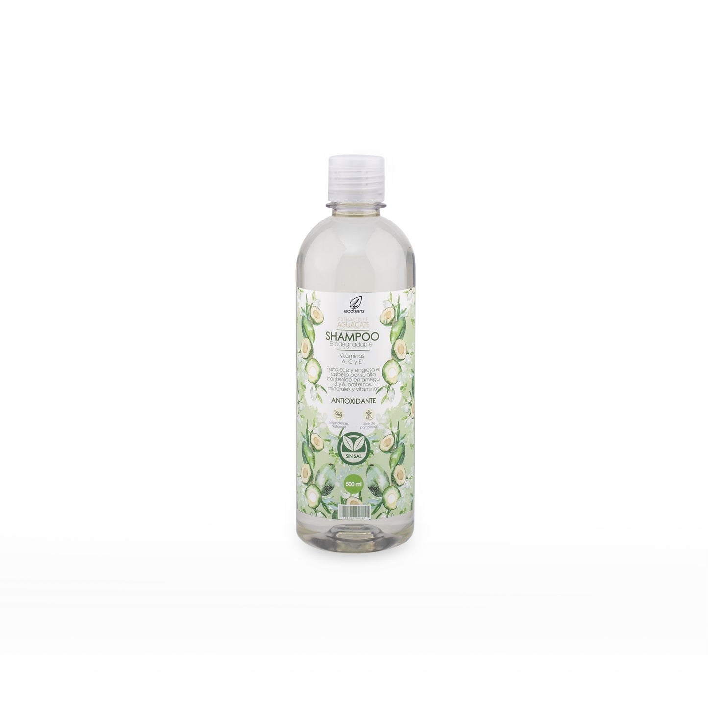 Shampoo - Extracto de Aguacate- biodegradable, Ecoterra