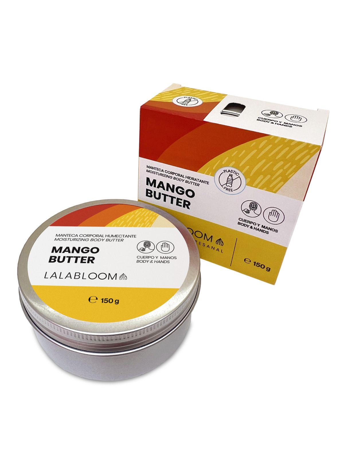 Manteca corporal humectante-Mango-, Lalabloom, 150g