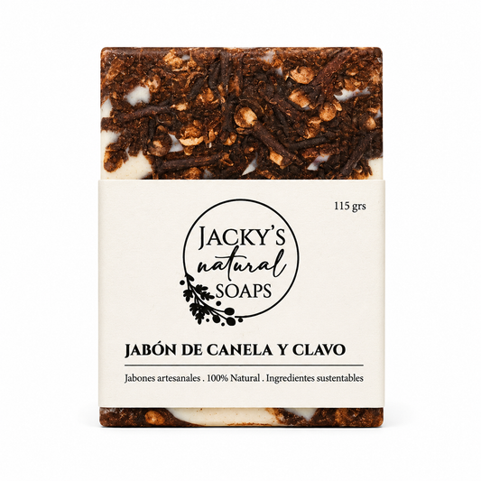 Jabón en barra corporal artesanal, Jacky’s natural soap, 110g