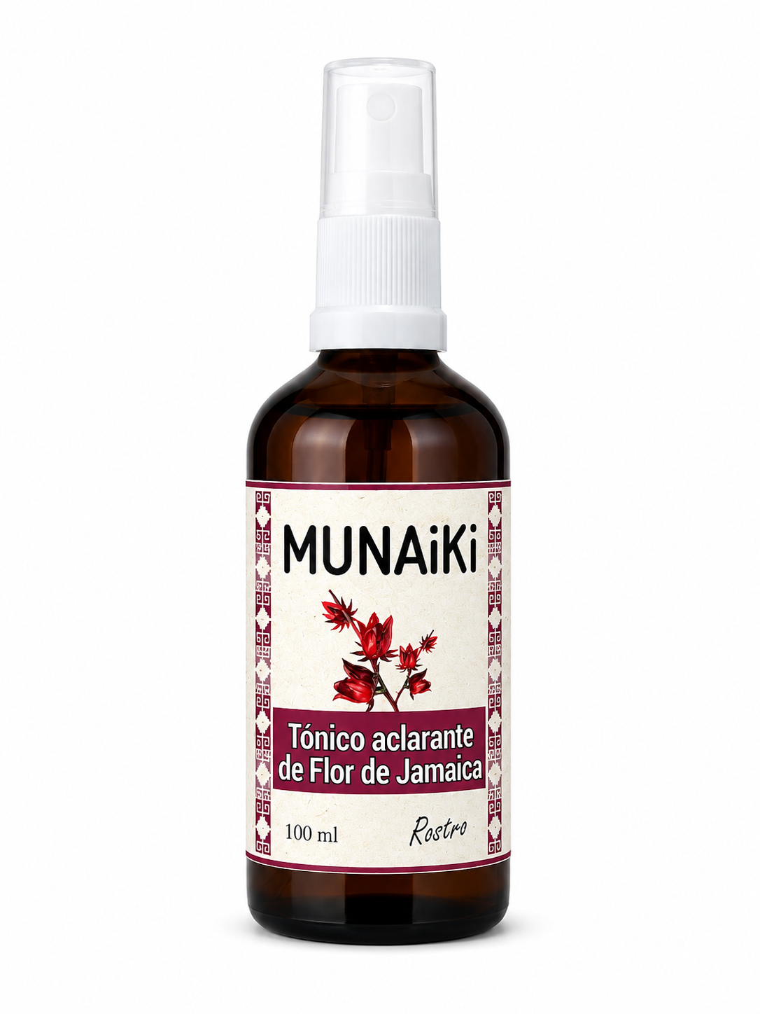 Tónicos de Flor de Jamaica, Lavanda, Manzanilla y para el acné, Munaiki, 100ml