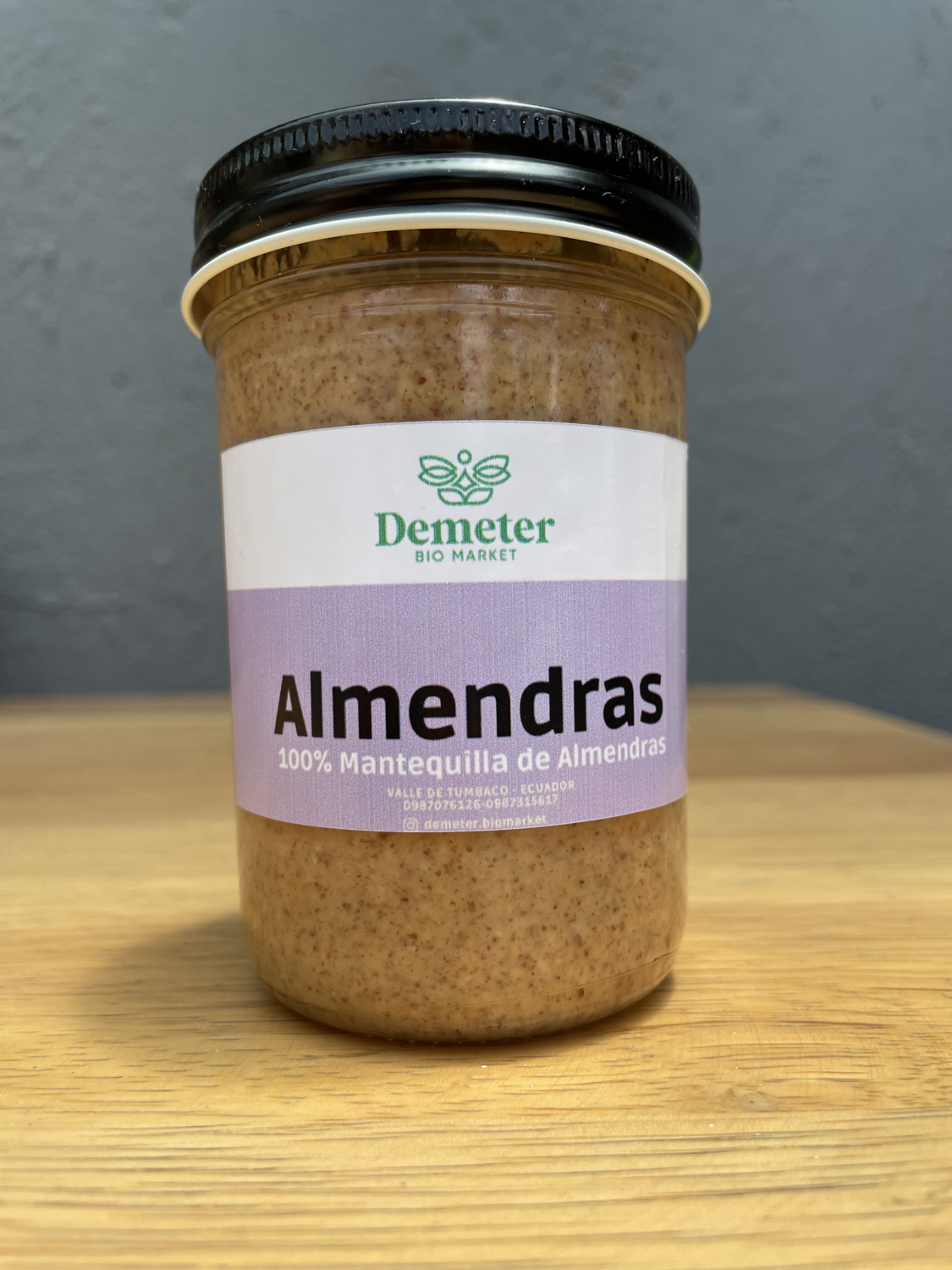 Mantequilla de Almendras, Demeter Bio Market