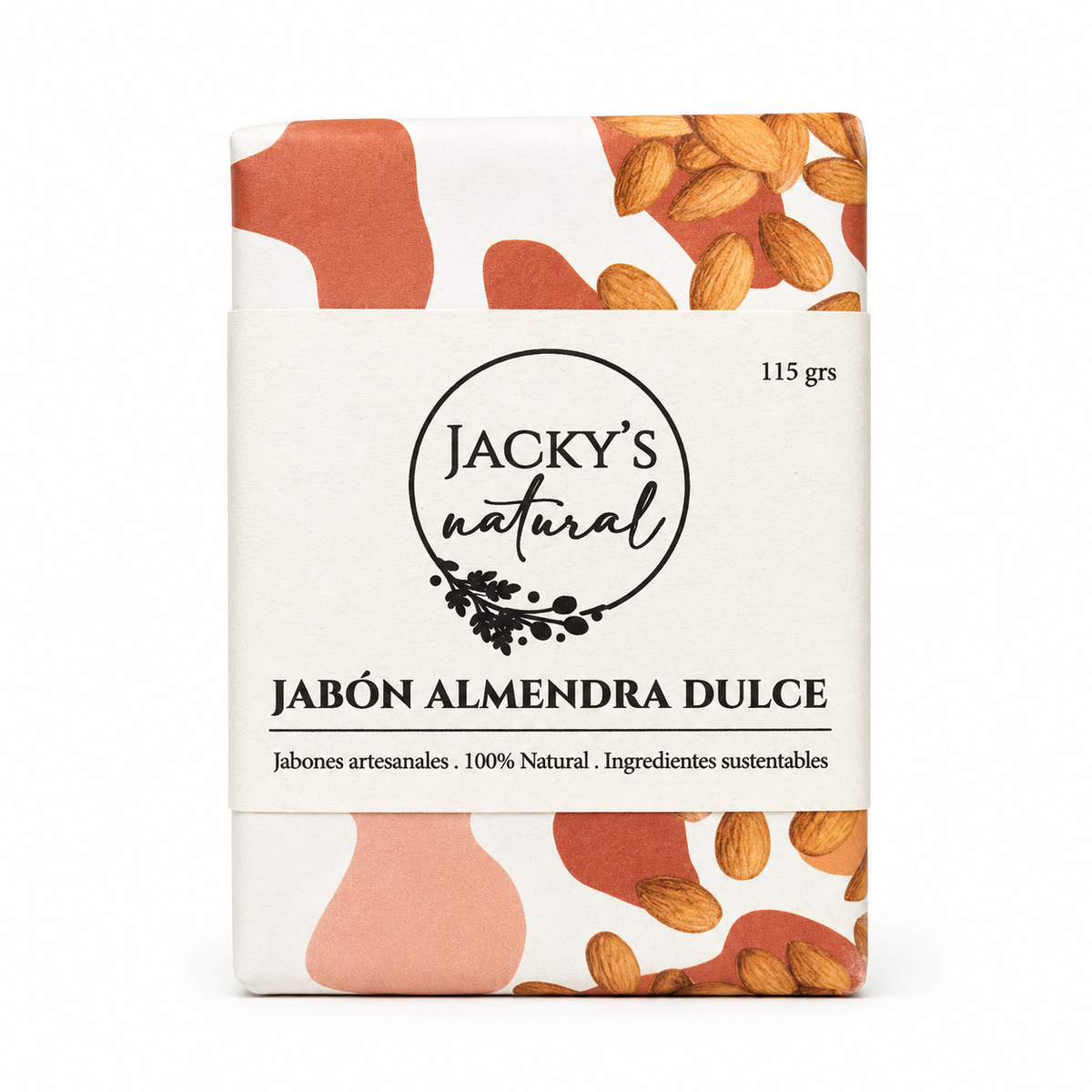 Jabón en barra corporal artesanal, Jacky’s natural soap, 110g