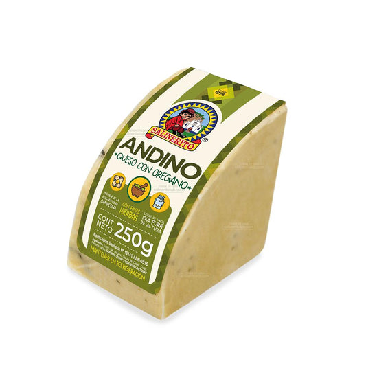 Queso Andino orégano, Salinerito, 250g