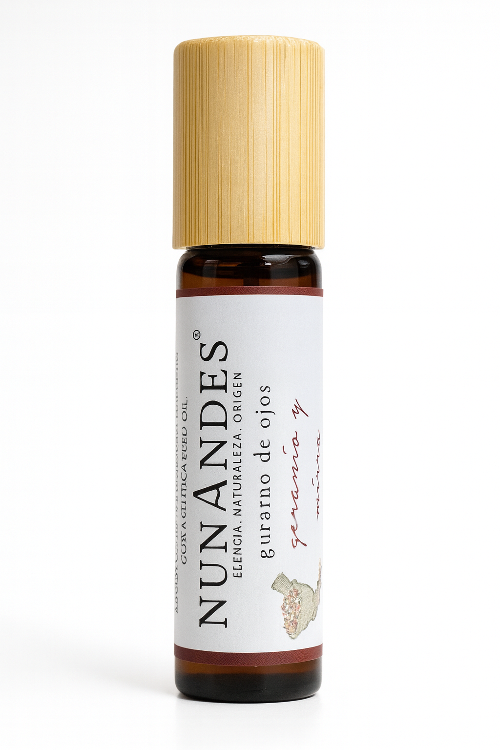 Contorno de ojos de geranio y mirra, Nunandes, 10ml