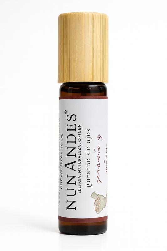 Contorno de ojos de geranio y mirra, Nunandes, 10ml