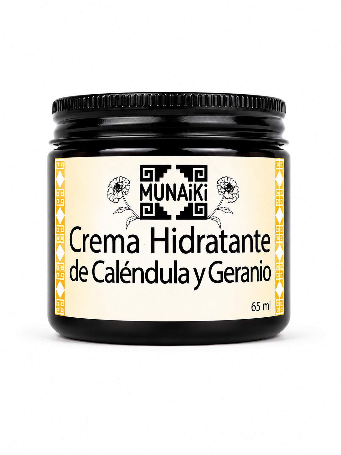 Crema Hidratante de Geranio y Caléndula , Munaiki, 65g
