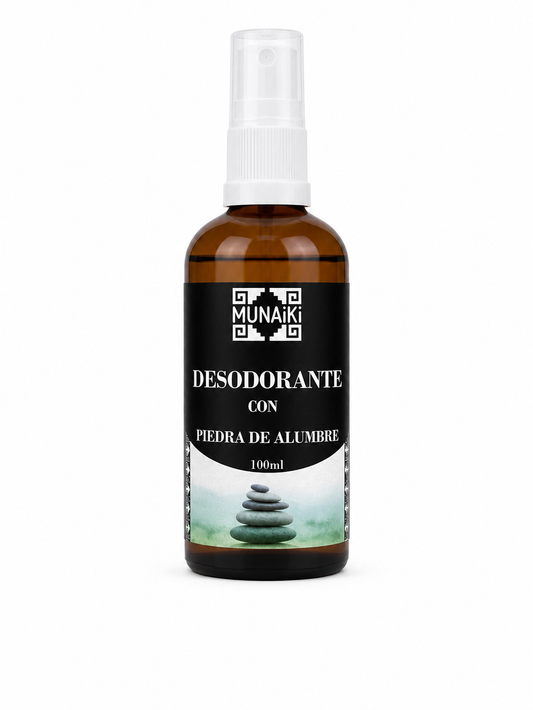 Desodorante con Alumbre en spray, Munaiki, 100ml