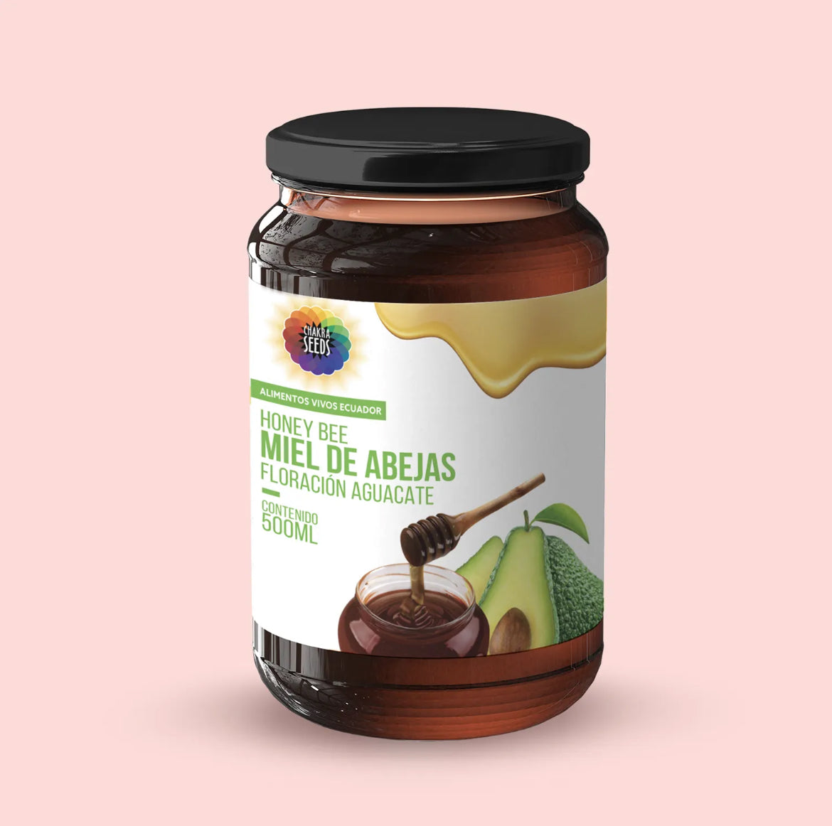 Miel de Abeja Floración Aguacate, Chakra Seeds, 500ml