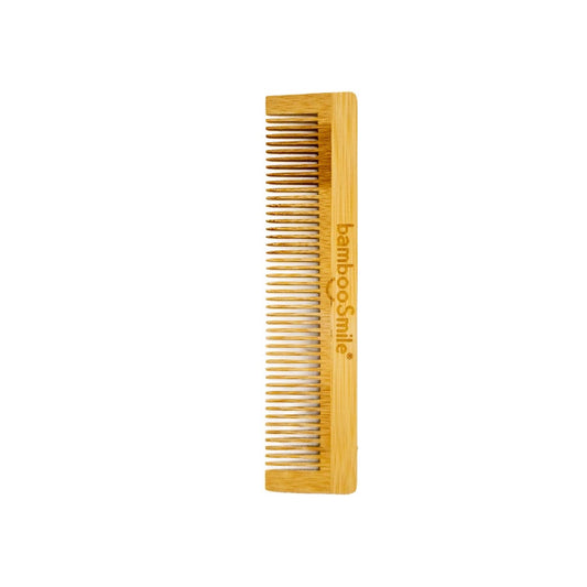 Peine para cabello de bambú, bamboosmile