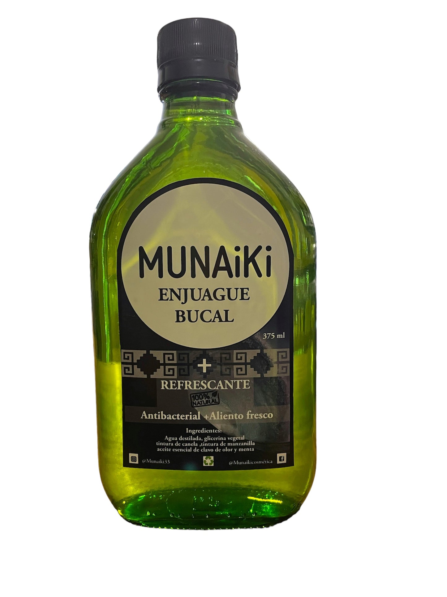 Enjuague bucal natural, Munaiki, 375ml