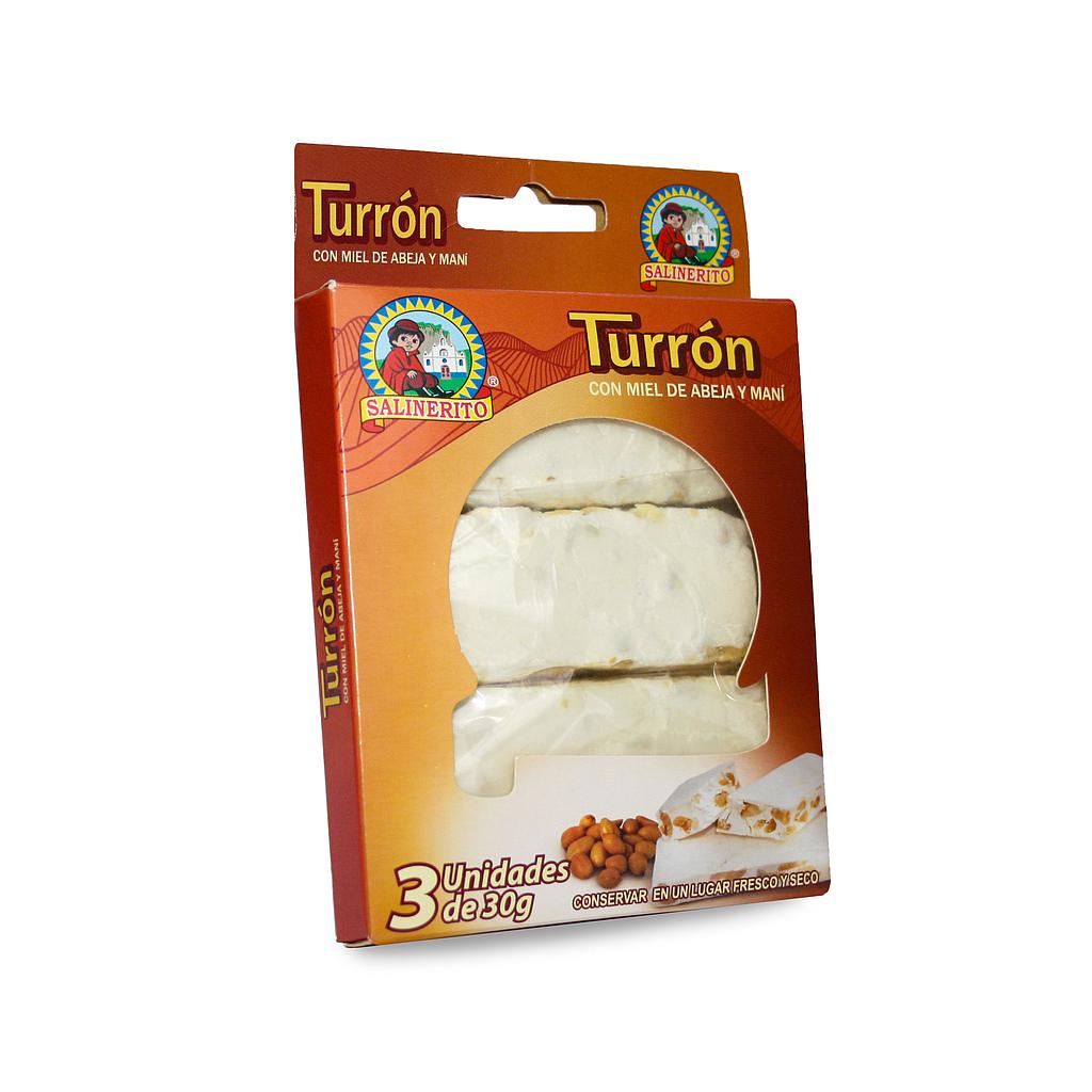 Turron de Maní 3x1, Salinerito, 30g